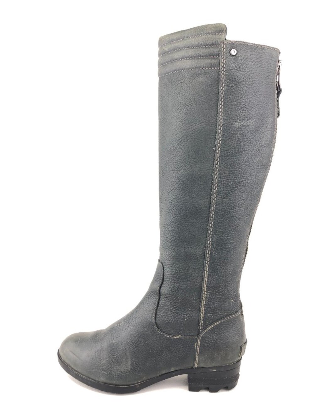 Sorel Danica Tall Gray Leather Knee High Boots 6.5
